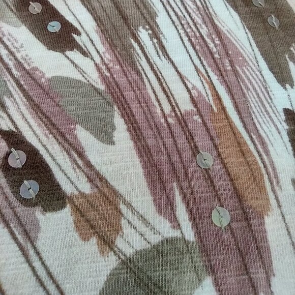 Alfred Dunner Petite 3/4 length-sleeved Top Size SP - Picture 7 of 10